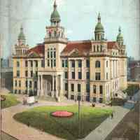 Postcard: City Hall, Jersey City, NJ