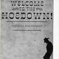 Program: Welcome to the Hoedown! Schedule and Program. HHM. (2013.)