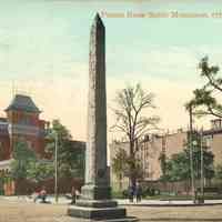 Postcard: Paulus Hook Monument, Jersey City, NJ