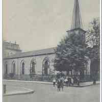 Postcard: Deutsche Evangelische Kirch, Hoboken, N.J. Postmarked Aug. 17, 1909.