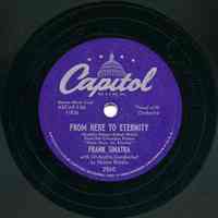 Record, Sinatra: From Here to Eternity; Anytime - Anywhere. Frank Sinatra. Capitol 2560. 78 rpm. 1953.
