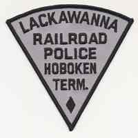 Shoulder patch: Lackawanna Railroad Police Hoboken Term. [Terminal]. N.d., ca. 1950-1960?