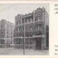 Postcard: Belvedere Court Apartments, Jersey City, NJ