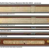 Polyphase (Mannheim) Slide Rule 4053-3, 10", made by Keuffel & Esser Co., N.Y., , n.d., ca.1914-1915.