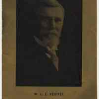 Program: W.L.E. Keuffel. 1884 June 16th 1934. Program for his 50th anniversary at K&E, Hoboken, June 15 or 16, 1934.