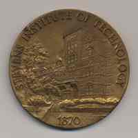 Bronze medal: Stevens Institute of Technology Centennial, 1870-1970.