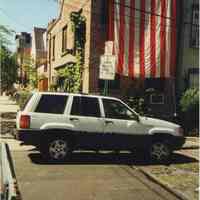 Color photo of the east side of 63 Willow Terrace, Hoboken, no date, ca. 1997-99.