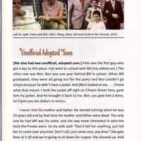          pg 17 Unofficial Adopted Sons; photos: Edna, Bill 1961; Patsy, Edna 2 sons
   