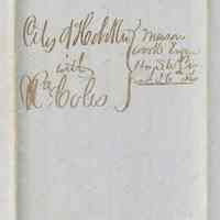 Document: Agreement for masonry work on new firehouse at 6th & Washington Sts. between City of Hoboken & Richard Coles, Mason, Dec. 8, 1855.