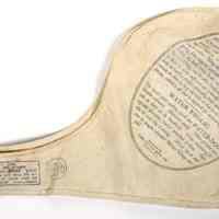          flap with notice and advertisement
   