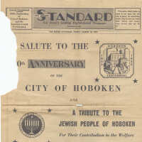          Digital images of Special Supplement, 100th Anniversary of Hoboken & American Jewish Centenary; The Jewish Standard, Friday, March 18, 1955, pages 9-14 only. picture number 8
   
