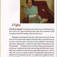          pg 18 A Fighter; photo Edna Freda at home 1972
   