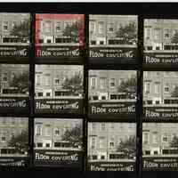 B+W negative contact sheet of images of Hoboken taken by John Conn. no date, [1976].