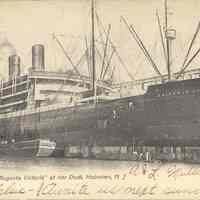 Postcard: Ship "Kalserin Augusta Victoria", Hoboken, NJ