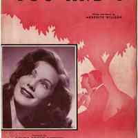 Sheet music: You and I. Theme Song of Maxwell House Coffee-Time. (Laura Dean Stanton photo) Words & Music by Meredith Willson. Copyright 1941.