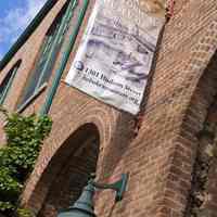 Digital images, 2, of HHM exterior banner, 13th & Hudson St., Hoboken, April 2010.