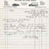 Three documents of the Kostelecky family of 218 Bloomfield St., Hoboken, 1952 and ca. 1970