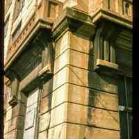          Color slide of detail view of quoins, balconets and brackets at 300 Adams formerly the Keuffel and Esser Manufacturing Complex picture number 1
   