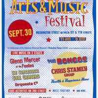 Poster: Hoboken Arts & Music Festival, Hoboken, September 30, 2007.