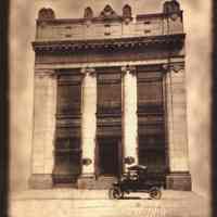          detail of photo of bank exterior page [1]; circa 1905-1910.
   