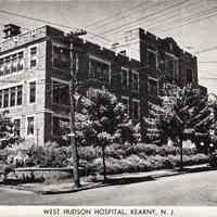 Postcard: West Hudson Hospital, Kearny, NJ