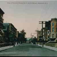 Color copy photo of a ca. 1920 postcard "View of Hudson Street North of 9th Street, Hoboken, N.J.," no date, ca. 1990.