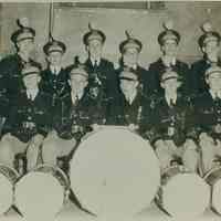 B+W group photo of Our Lady of Grace band, Hoboken, ca. 1936-1938.