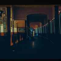 Color slide of the interior of a ferry.