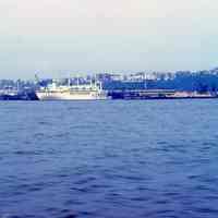 Color slide photo view of S.S. Hope at Todd Shipyards, Hoboken, July 1963.