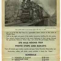 Ad: Steam Over the Poconos. Railfan trip from Hoboken Erie Lackawanna Terminal to Scranton and return, Oct. 11, 1969.