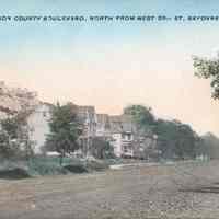 Postcard: Hudson County Boulevard, Bayonne, NJ