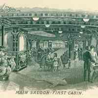          detail pg [8], rotated: illustration Main Saloon - First Cabin.
   