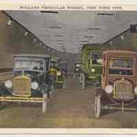 Postcard: Holland Vehicular Tunnel, New York City. No date, 1927-1930.