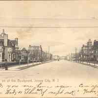 Postcard: Boulevard, Jersey City, NJ