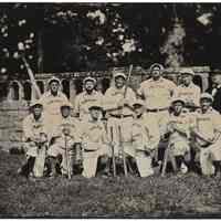 Tintype: Neshanock re-creation baseball team, Pershing Field, Jersey City, N.J., Sept. 22, 2012.