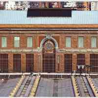 Digital color image of aerial view of Hoboken Terminal