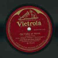 Record: Old Folks at Home [by Stephen Foster.]