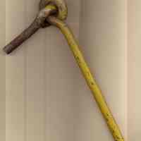 Two wall gate or door hooks probably from the Bethlehem Steel Shipyard, Hoboken.