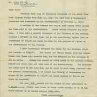 Letter to James Miller from Samuel J. Dark regarding financial statement of the Avery Farm Land Company. Dec. 17, 1914. Attached financial statement.