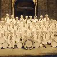Digital image of photo of the Hoboken Playgrounds Field Band, Hoboken, circa 1937-1938.