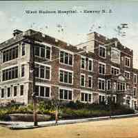 Postcard: West Hudson Hospital, Kearny, NJ