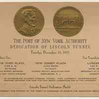          ticket front: Dedication of LIncoln Tunnel, Dec. 21, 1937
   