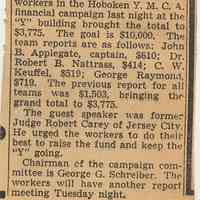          6: Hoboken 'Y' Financial Drive ... $3,775 Mark; March 31, 1939
   