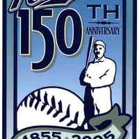 Digital image of artwork "Hoboken 150th Anniversary" with baseball heritage motif; commissioned by the City of Hoboken, 2005.