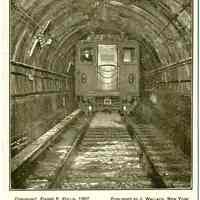          Digital image of Hudson & Manhattan R.R. postcard titled: Tunnel under the Hudson River connecting Jersey City & Hoboken with N.Y. City, 1907. picture number 1
   