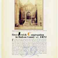          pg 46: 39. First Jewish Congregation in Hudson County 1871
   