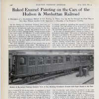          Article: Baked Enamel Painting on the Cars of the Hudson & Manhattan Railroad. Electric Railway Journal, Vol. XLI, No. 4, Jan. 25, 1913. picture number 5
   