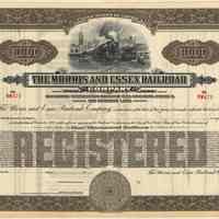 Bond: Morris & Essex Railroad Co. $1000 Registered Construction Mortgage; due Nov. 1, 1975. N.d., ca. 1931. Unissued.