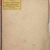 Printed label: Reed & Brother, Dealers in Books, Stationery, and Yankee Notions, 91 Washington St., Hoboken. N.d., ca. 1880-1910.