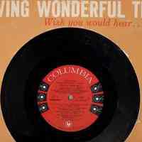 Phonograph record album ""Having Wonderful Time, Wish you would hear..."